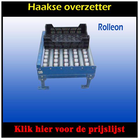 Haakse overzetter voor rollenbaan